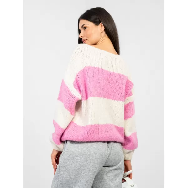  Dámský svetr ITALY MODA MI-SW-0203.71 PINK 