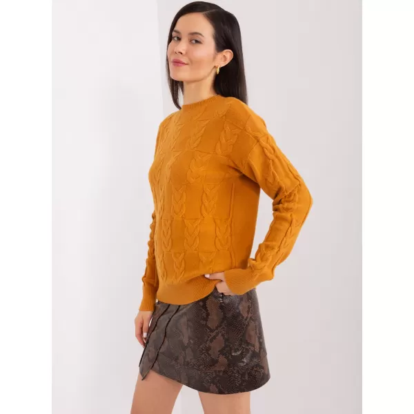  Dámský svetr WOOL FASHION ITALIA AT-SW-2340.22 DARK YELLOW 