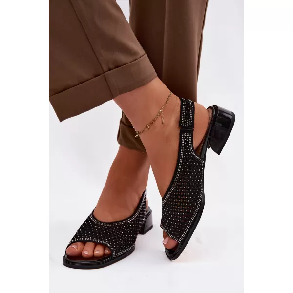  Dámské sandály D&A CR61-3131 BLACK 
