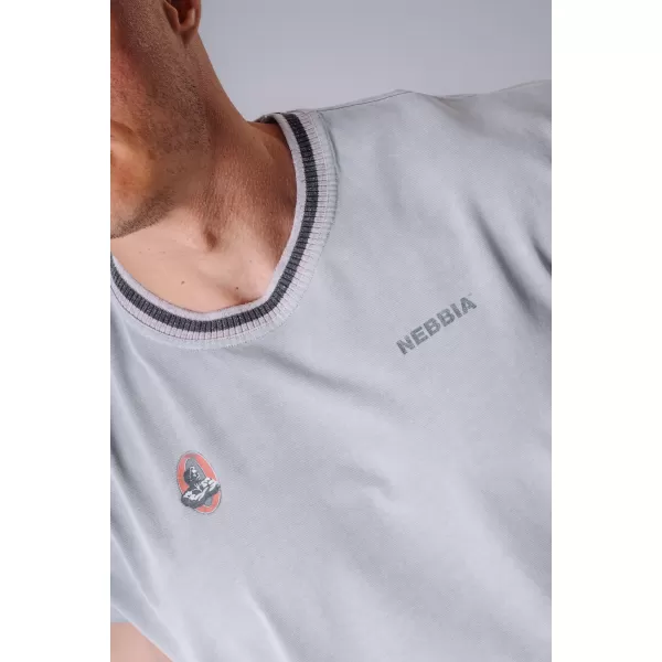  Pánské tílka NEBBIA OLYMPIA MUSCLE COVER 947 LIGHT GREY 