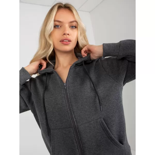  Dámská mikina RUE PARIS CT-BL-F-621087.65P DARK GREY 