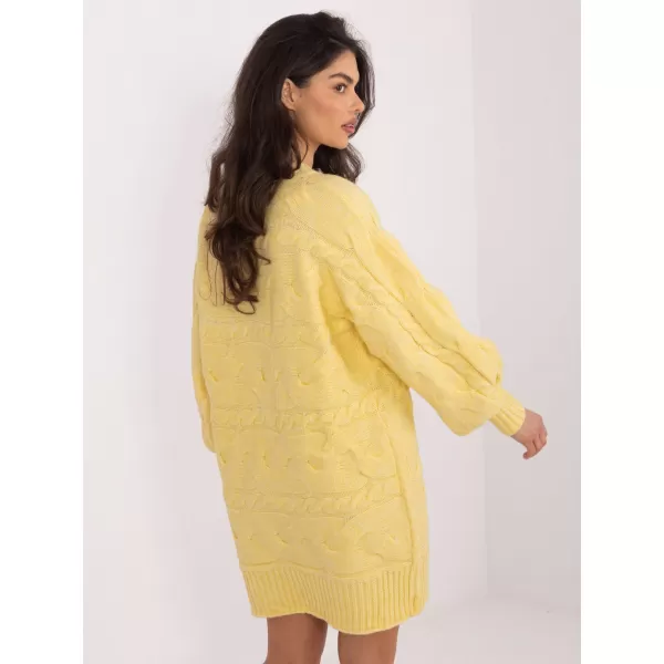  Dámský svetr WOOL FASHION ITALIA AT-SW-2367.76P BRIGHT YELLOW 