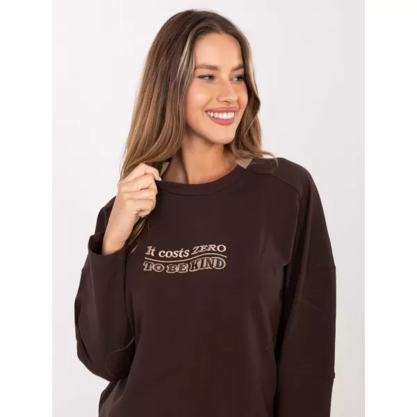  Dámská halenka RELEVANCE RV-BZ-A907.08P DARK BROWN 