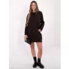 Dámské šaty BASIC FEEL GOOD RV-TU-5184.93P DARK BROWN