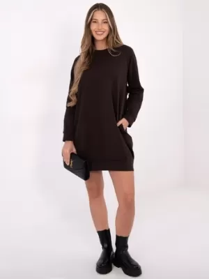Dámské šaty BASIC FEEL GOOD RV-TU-5184.93P DARK BROWN
