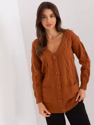 Dámský svetr WOOL FASHION ITALIA AT-SW-2241.36P DARK ORANGE