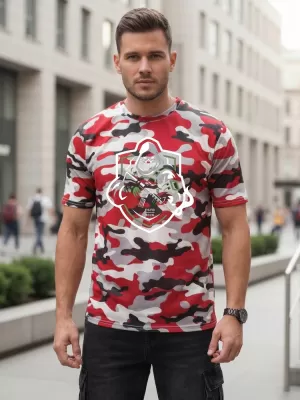 Pánské triko DSTREET ČERVENÁ