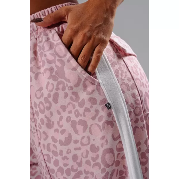  Baggy tepláky s leopardím vzorem NEBBIA PRIMAL 865 PINK LEOPARD 