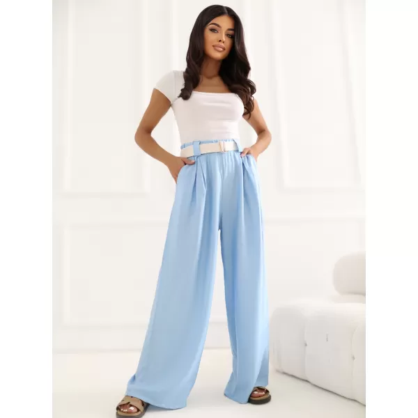  Dámské kalhoty RUE PARIS IT-SP-10358.16 LIGHT BLUE 