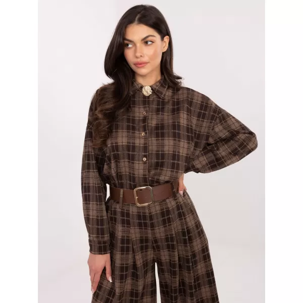  Dámská košile ITALY MODA IT-KS-21638.02 BROWN 