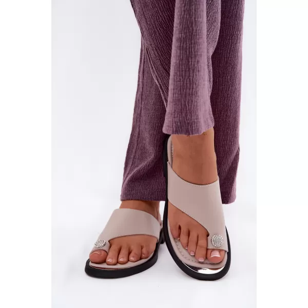  Dámské žabky VINCEZA 62307 BEIGE 