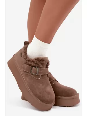 Dámské sněhule BIG STAR SHOES UU274318 BEIGE