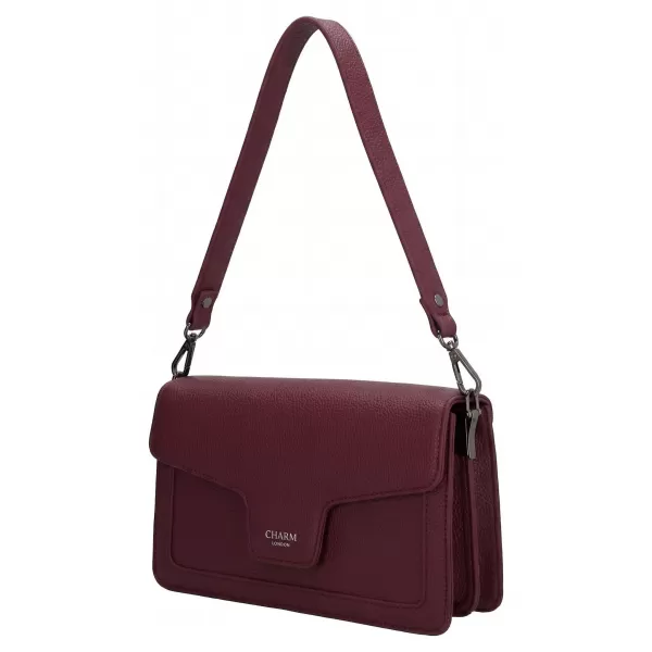  Kabelka Charm London Monaco W01440 Bordeaux red BORDEAUX RED 