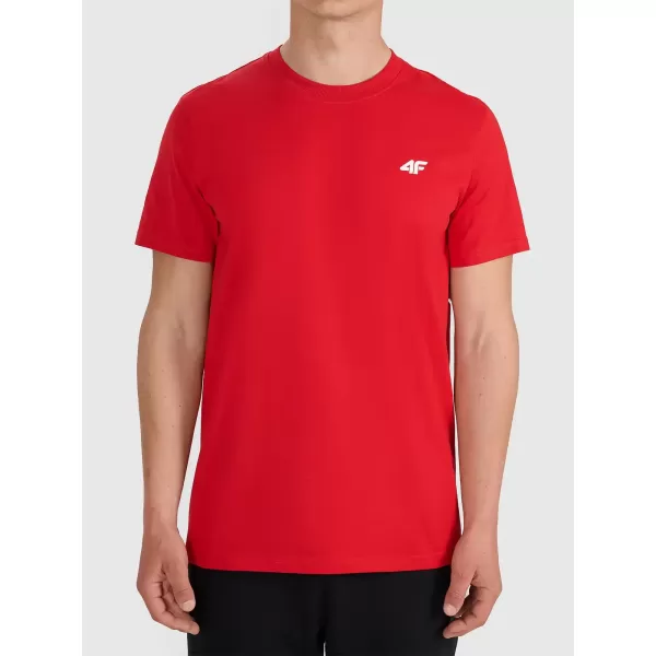  Pánské triko 4F 4FWMM00TTSHM3341 RED 
