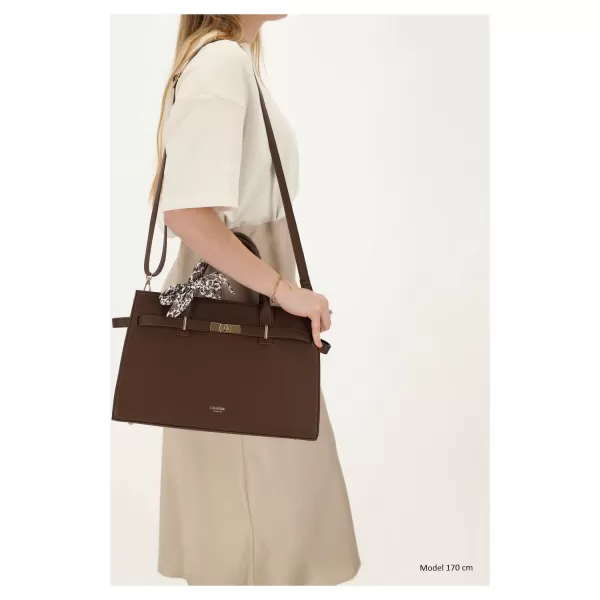 Shopper taška Charm London The Hamptons W01592 Dark brown DARK BROWN 