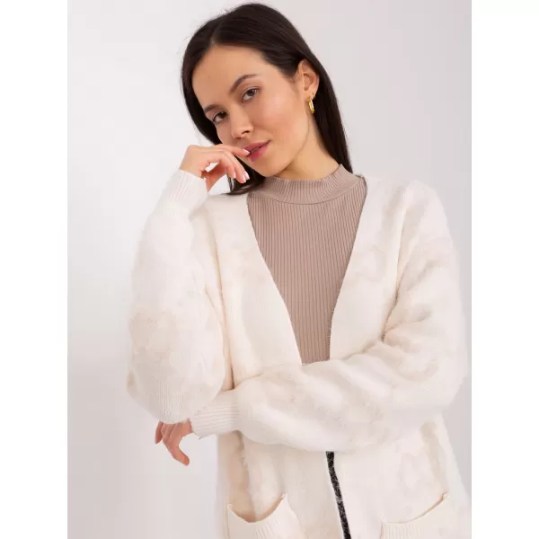  Dámský svetr WOOL FASHION ITALIA AT-SW-23401-A.39 LIGHT BEIGE 