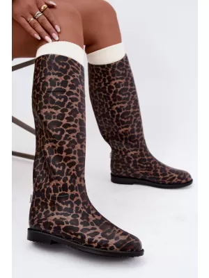 Dámské holínky BOTO 5226 LEOPARD PRINT