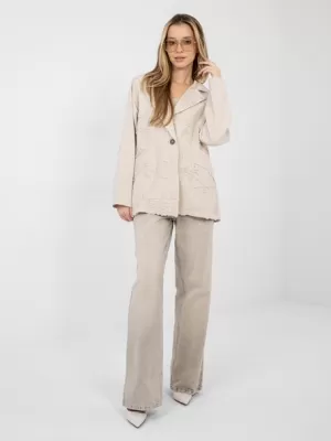 Dámská bunda RUE PARIS IT-MA-FL9992.97 BEIGE