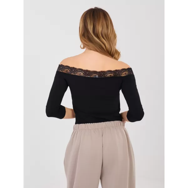 Dámské triko RUE PARIS RV-BZ-A1195.95 BLACK 