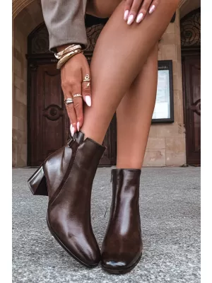 Dámské kotníkové boty VINCEZA 58660 BROWN