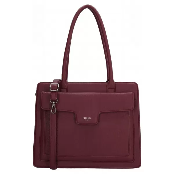  Kabelka Charm London Monaco 25422 Bordeaux red BORDEAUX RED 