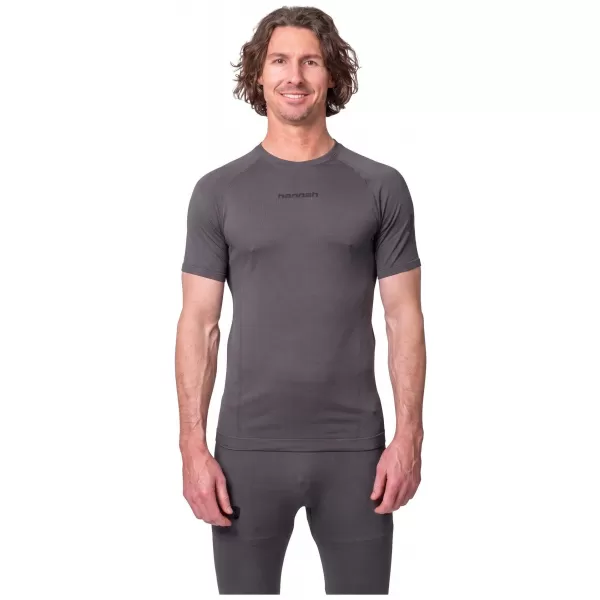  Pánské spodní prádlo HANNAH ACTIVE TS L/S VOLCANIC ASH 