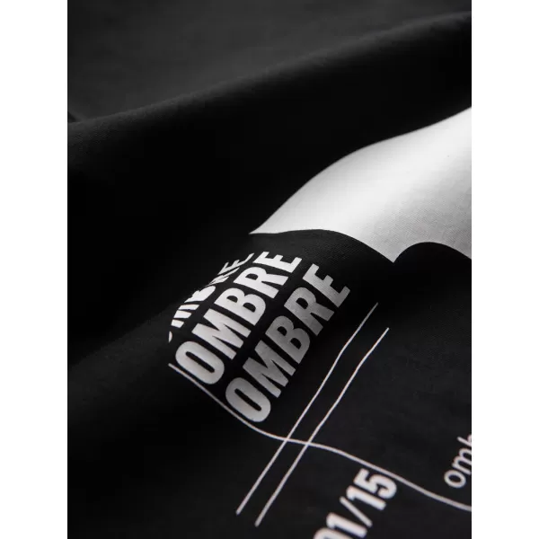  Pánské tričko OMBRE OM-TSPT-0299 BLACK 