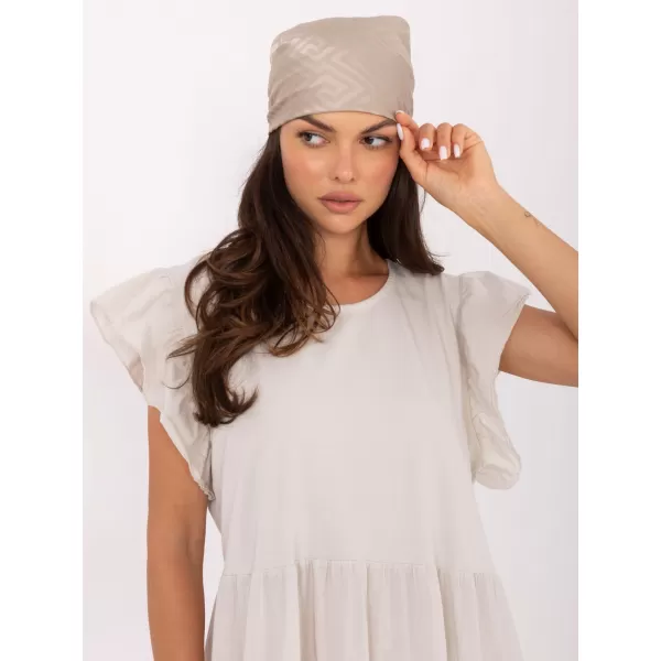  Dámské šaty OCH BELLA TW-SK-BI-6-2172.96 LIGHT BEIGE 