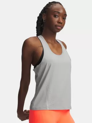 Dámské tílko UNDER ARMOUR UA VELOCITI PRO TANK 6009538-069 ŠEDÁ