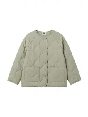 Dívčí prošívaná bunda URBAN CLASSICS UCK7175-03259 SOFT SALVIA