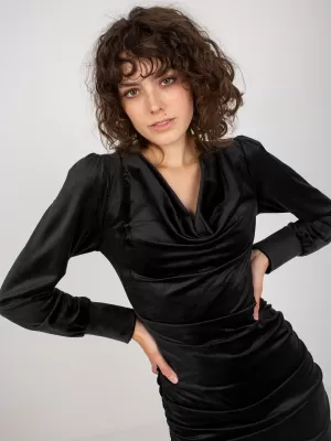 Dámské šaty RUE PARIS RP-SK-8212.44P NOIRE