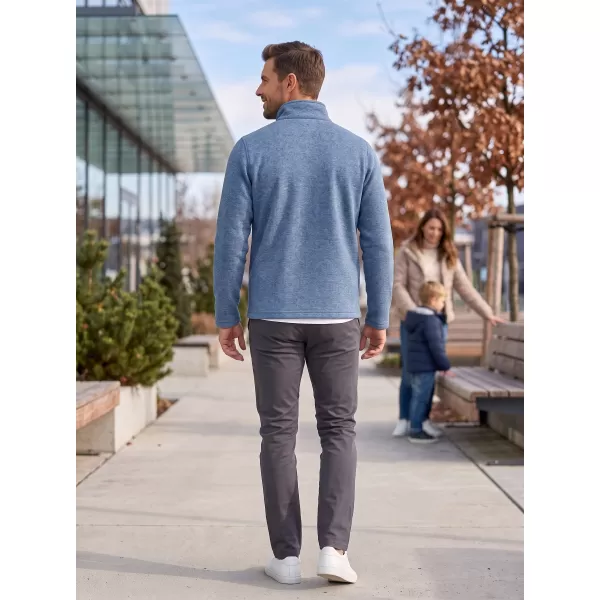 Pánská fleece mikina ALTISPORT ALM002852 TMAVÝ DENIM MELÍR 