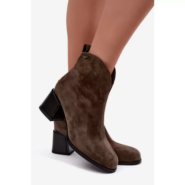  Dámské kotníkové boty VINCEZA 91178 BROWN 