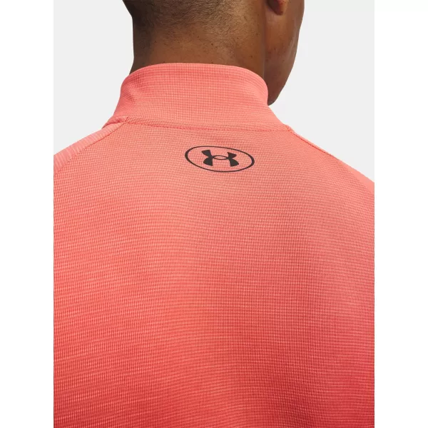  Pánské triko UNDER ARMOUR TECH TEXTURED 1/2 ZIP 1382797-690 ČERVENÁ 