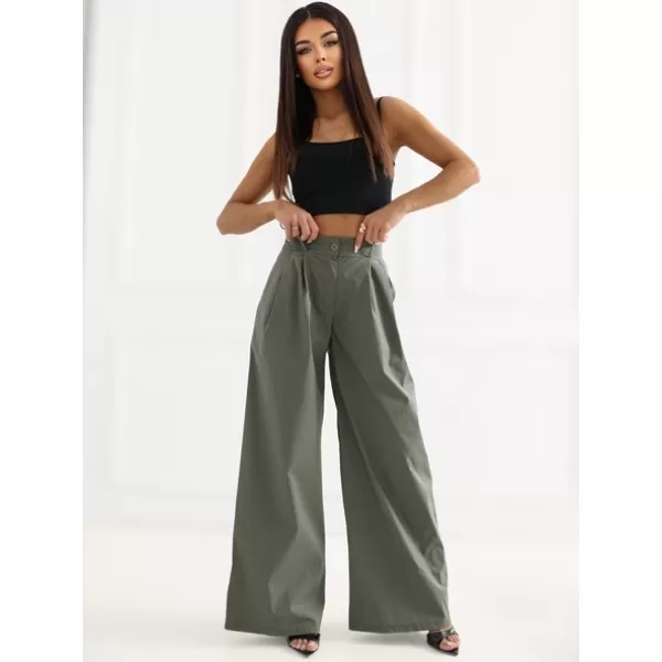  Dámské kalhoty RUE PARIS IT-SP-FL9006.92 KHAKI 