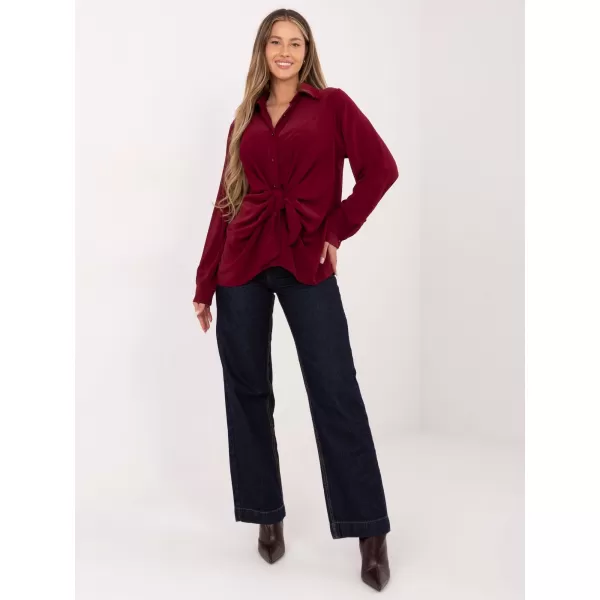  Dámská košile FACTORY PRICE IT-KS-29053.69 BURGUNDY 