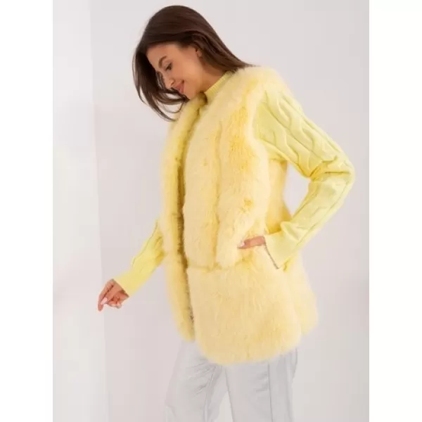  Dámská vesta WOOL FASHION ITALIA AT-KZ-2368.00P BRIGHT YELLOW 