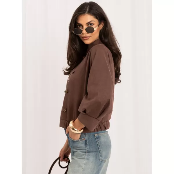  Dámská bunda ITALY MODA MI-KR-3546.65 DARK BEIGE 