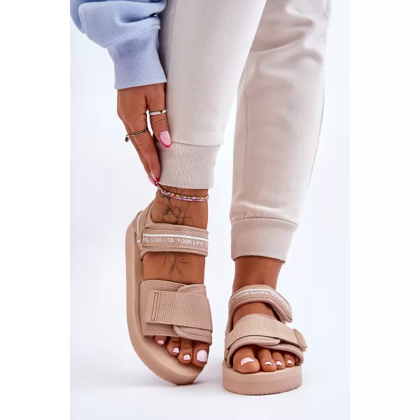  Dámské sandály BIG STAR SHOES LL274787 BEIGE 