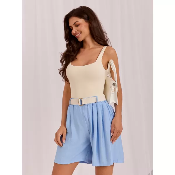  Dámské kraťasy RUE PARIS IT-SN-10359.19 LIGHT BLUE 