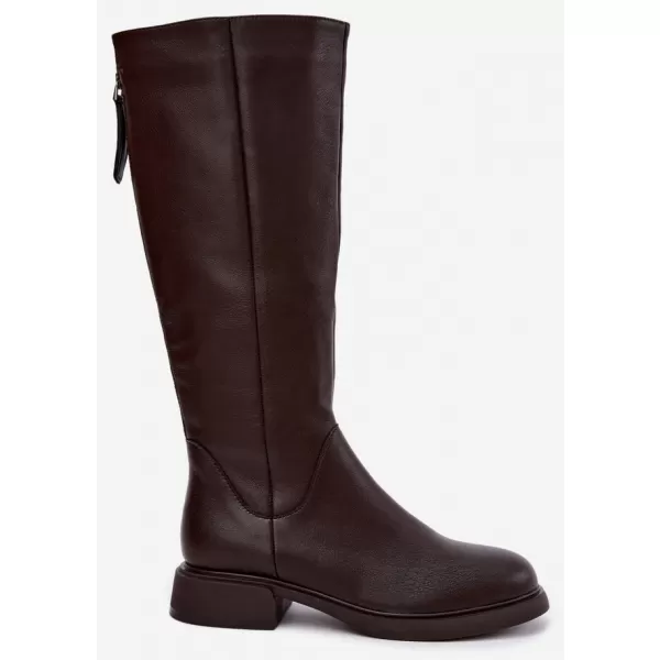  Dámské kozačky S.BARSKI JC62-1036 BROWN 