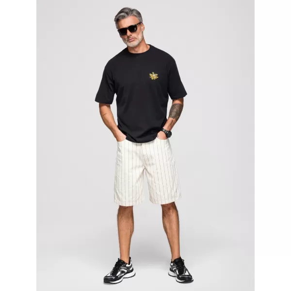  Pánské triko OMBRE OM-TSCT-0275 BLACK 