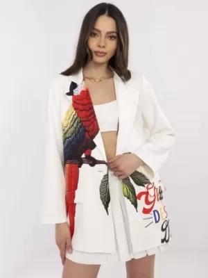 Dámské sako ITALY MODA DHJ-MA-18525-33.18 ECRU