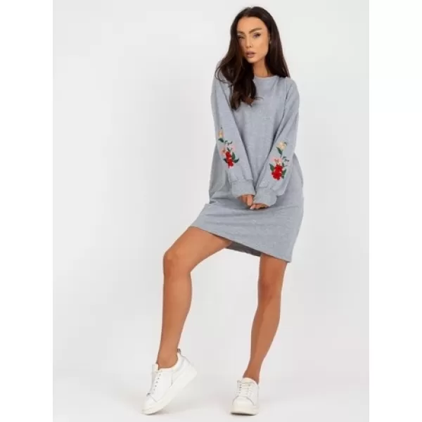 Dámské šaty RUE PARIS RV-SK-8088.59 GRAY 