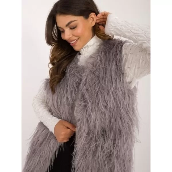  Dámská vesta WOOL FASHION ITALIA AT-KZ-2349-1.49 GRAY 