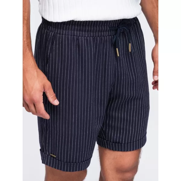 Pánské kraťasy OMBRE OM-SRCS-0208 NAVY BLUE 