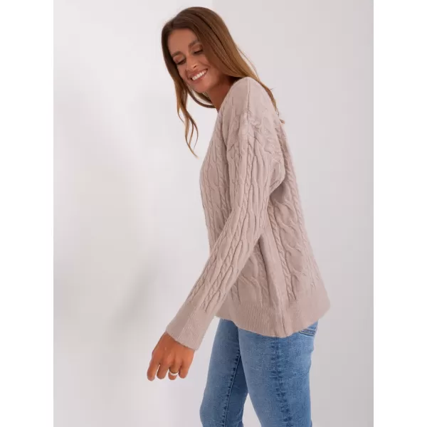  Dámský svetr WOOL FASHION ITALIA AT-SW-2335.27 BEIGE 