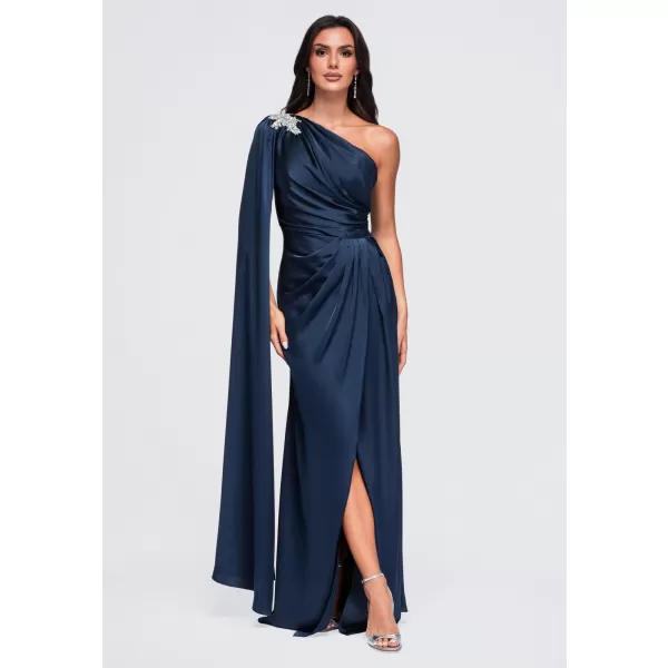  Dámské šaty LARICA LA-OM-DLR469 NAVY BLUE 