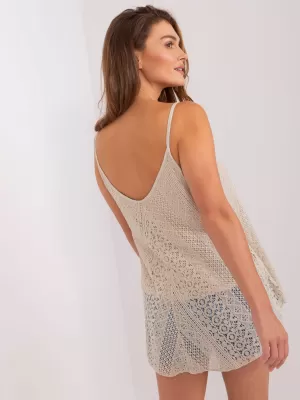 Dámský top OCH BELLA TW-TP-BI-2095.23X BEIGE