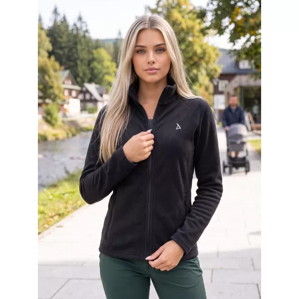  Dámská fleece mikina ALTISPORT ALW002853 ČERNOSTŘÍBRNÁ 